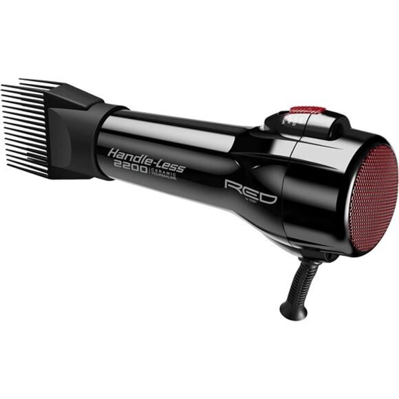 RED by Kiss Handle-Less 2200W Ceramic Tourmaline Hair Dryer, 3 Heat Settings, - Picture 2 of 7